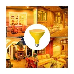 LOXYEE Par38 Bombillas LED color amarillo ámbar para_2