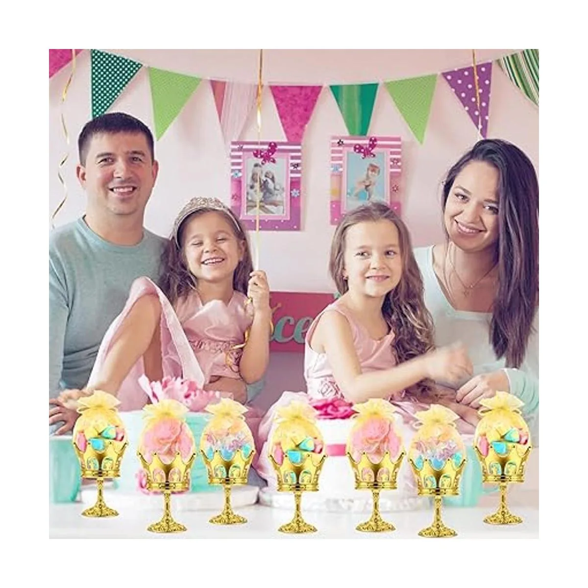 15 piezas corona rellenable con bolsa corona dorada_6