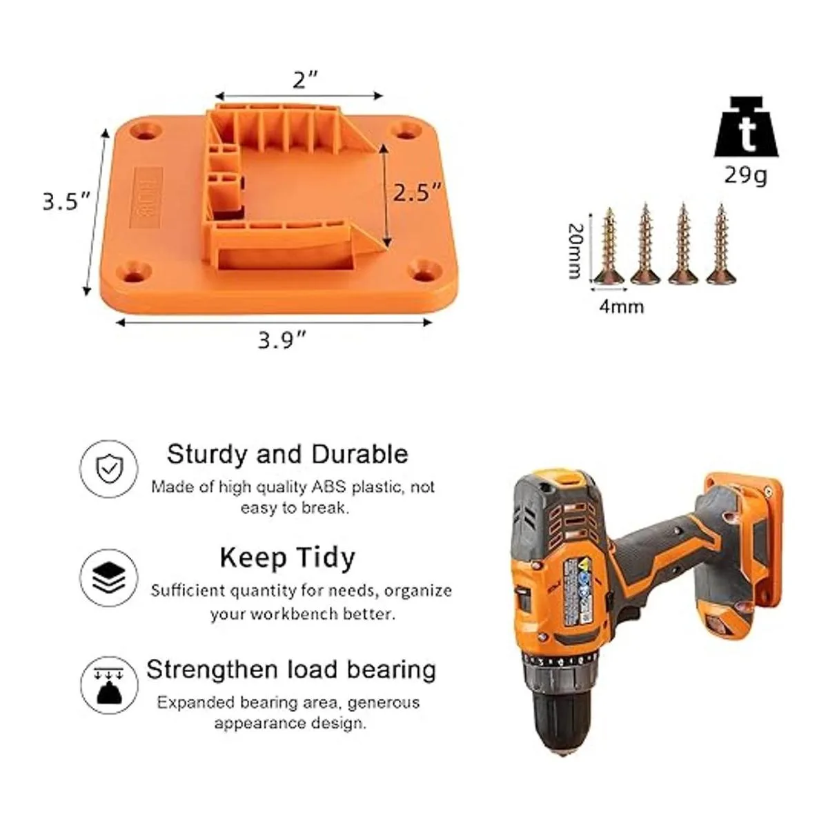Paquete de 5 soportes de montaje para taladro RIDGID de 18_2