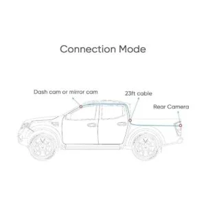 Dash Cam Cable de cámara trasera 33 pies 4 pines a_5