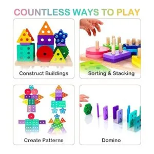 HELLOWOOD Montessori Juguetes de clasificación y_4