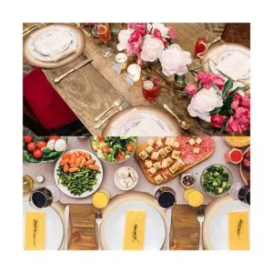 Manteles individuales desechables en rodajas de madera_5