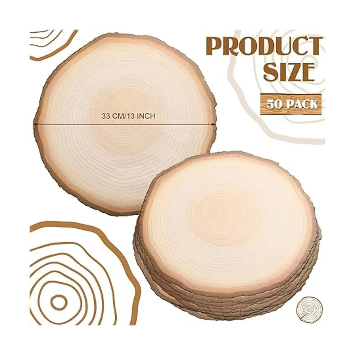 Manteles individuales desechables en rodajas de madera_2