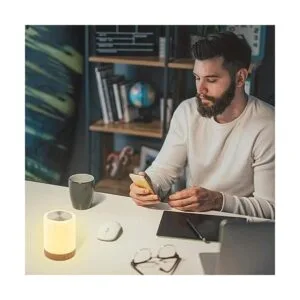 Lámpara de mesa lámparas de noche con sensor táctil_7