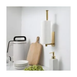 theaoo Toallero de papel dorado Soporte para toallas de_3