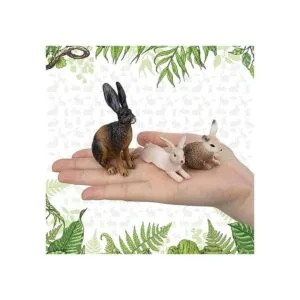 TOYMANY 10 figuras de conejo de Pascua figuras de liebre_4