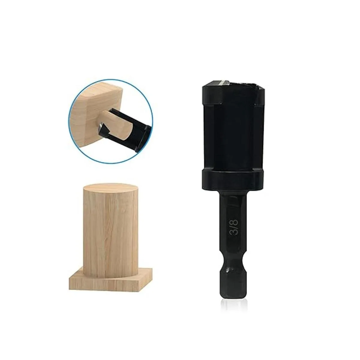 Cortadores de enchufe de madera 4 piezas de cortadores de_5