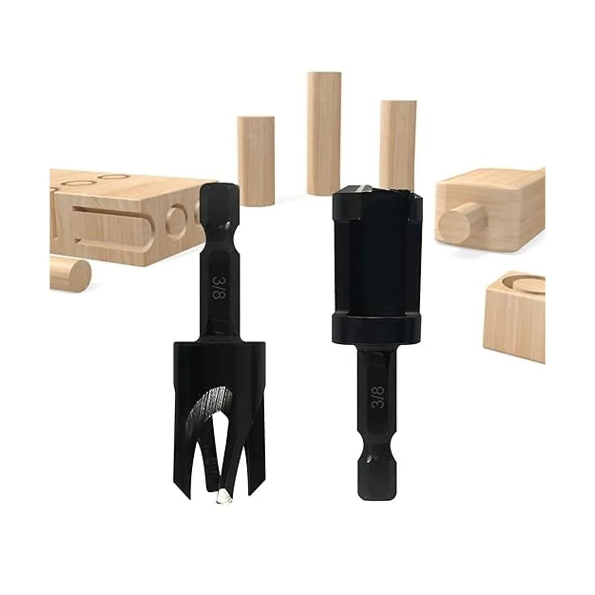 Cortadores de enchufe de madera 4 piezas de cortadores de_6