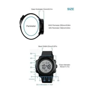 Reloj digital para niños grandes resistente al agua luz_5