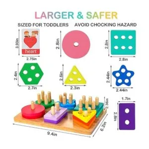 HELLOWOOD Montessori Juguetes de clasificación y_2