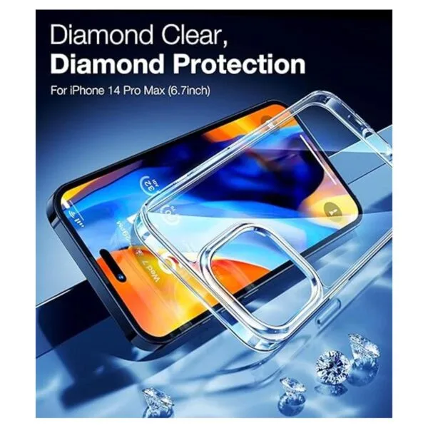 TORRAS Diamond Clear Funda diseñada para iPhone 14 Pro_4