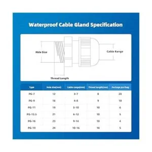 CGELE Paquete de 50 conectores ajustables de plástico_4