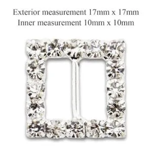 SummerRay 25 hebillas cuadradas con diamantes de_4