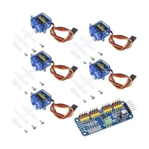 ALAMSCN 5 piezas SG90 0.32 oz Servo Motor 16 canales PWM_1