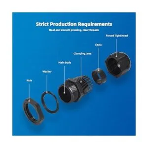 CGELE Paquete de 50 conectores ajustables de plástico_6