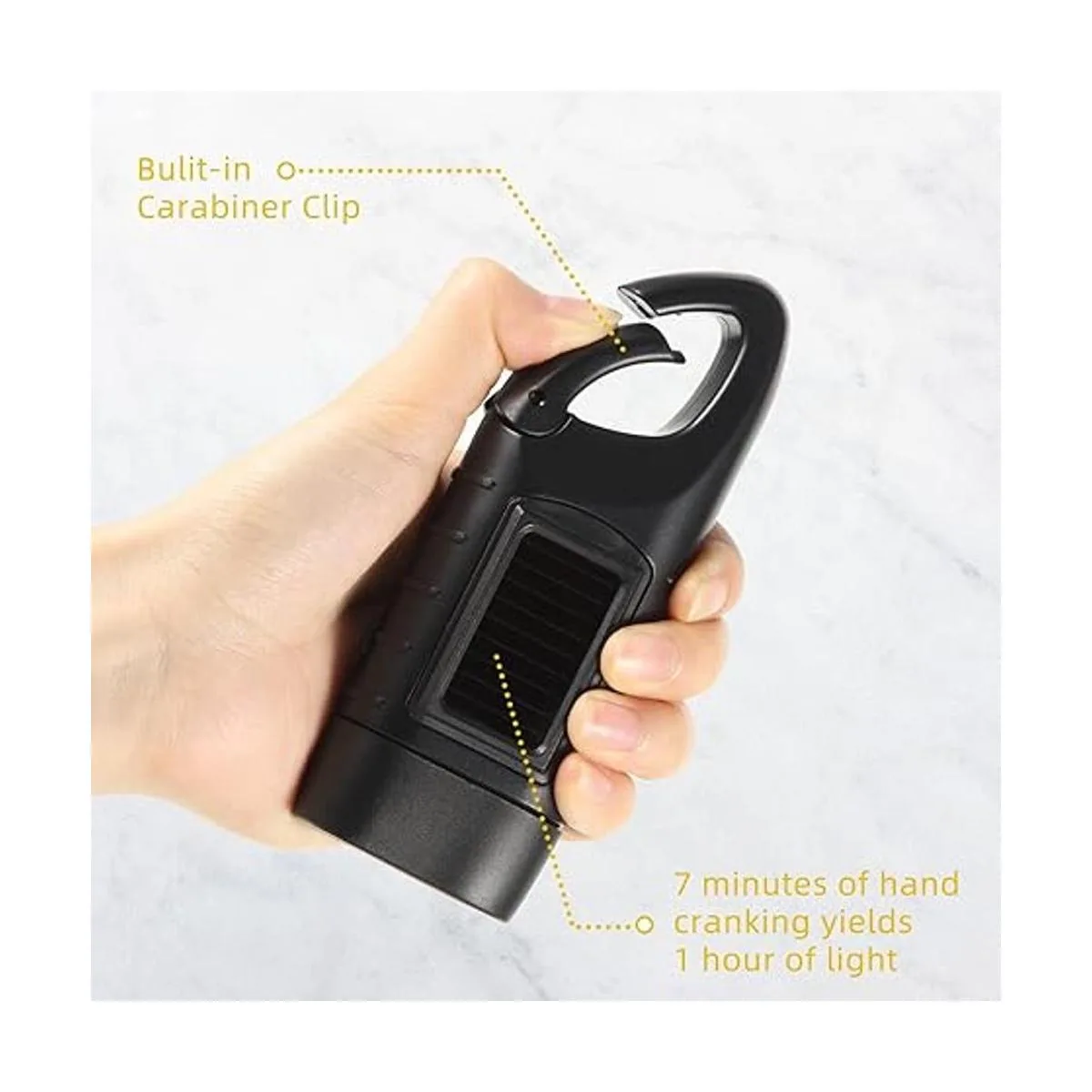 Paquete de 3 linternas de manivela con energía solar_7