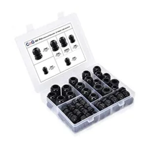 CGELE Paquete de 50 conectores ajustables de plástico_1