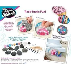 Shimmer n Sparkle Metallic Mania Rock Art Kit DIY para_2
