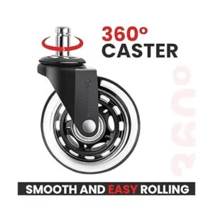 Gamma Ruedas para silla de oficina color negro paquete_5