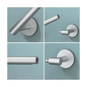FORIOUS Brushed Nickel Toilet Paper Holder Wall Mount_5