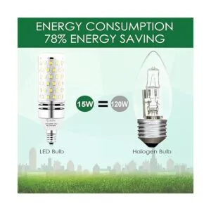 Bombillas LED E12 bombilla LED de candelabro de 15 W_2