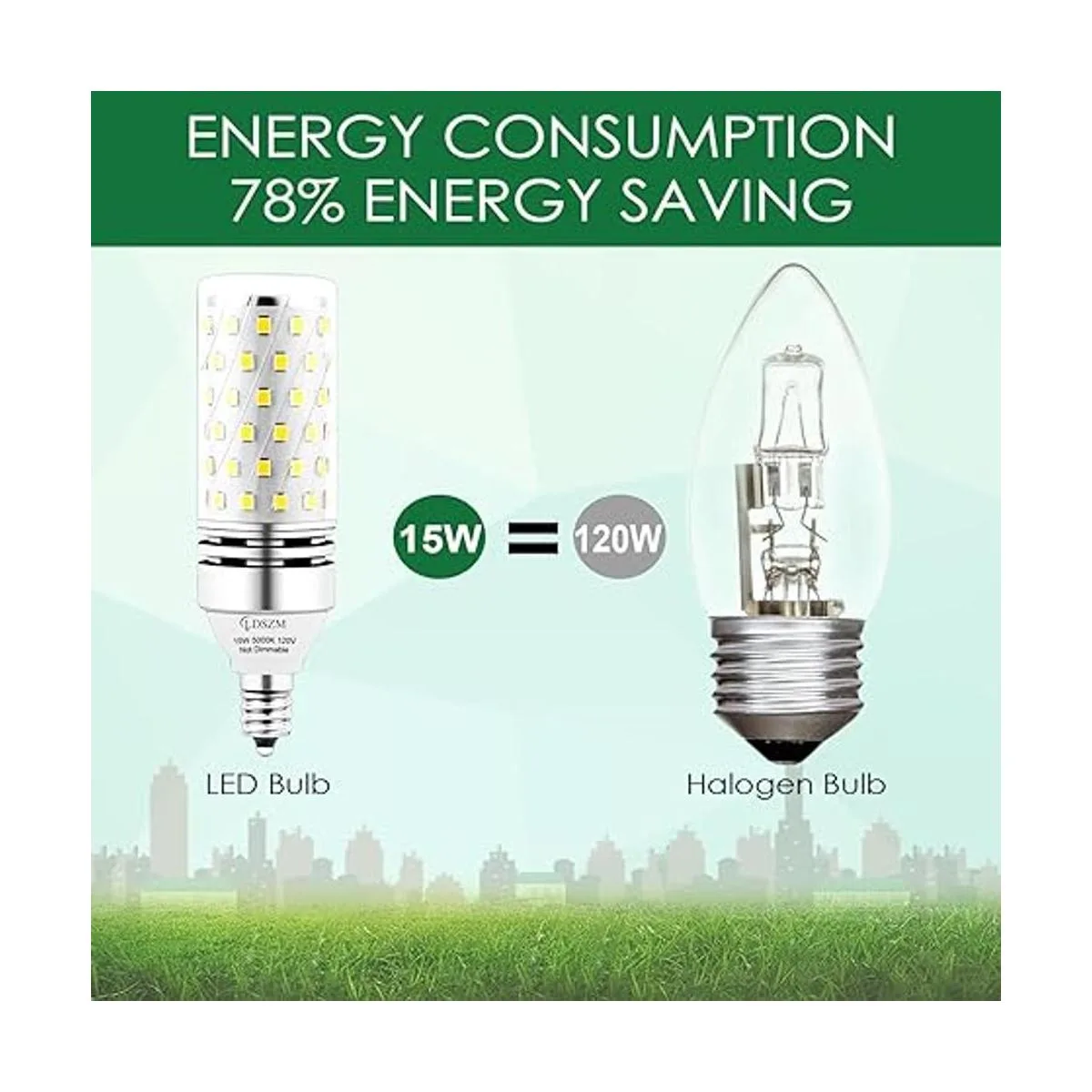 Bombillas LED E12 bombilla LED de candelabro de 15 W_2