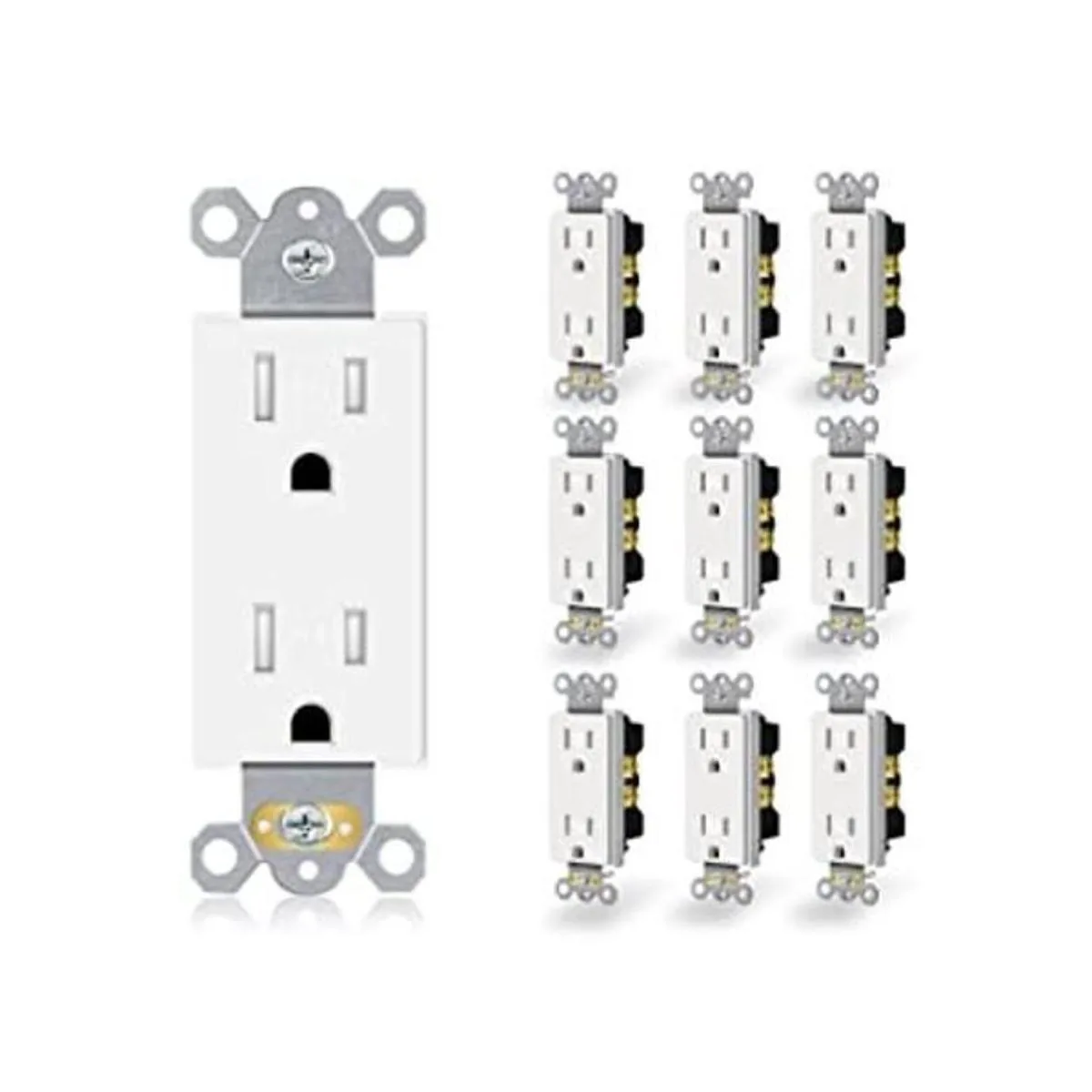 Toma eléctrica de receptáculo dúplex 15A estándar de_1