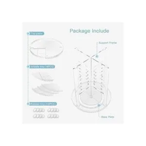 YIEZI Organizador de maquillaje giratorio de 360 grados_5