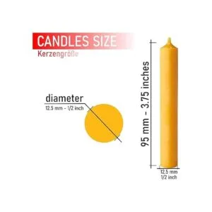 BRUBAKER Velas de árbol 100 cera de abeja paquete de 20_3
