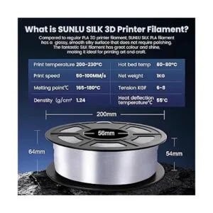 SUNLU Filamento de seda para impresora 3D filamento PLA_2