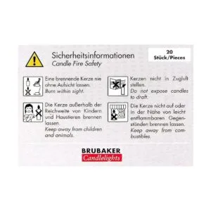 BRUBAKER Velas de árbol 100 cera de abeja paquete de 20_7