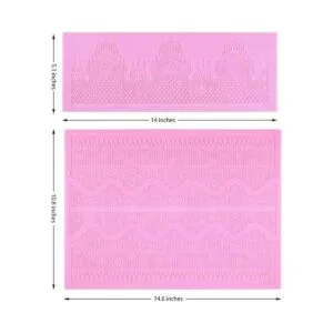 Moldes de encaje en relieve tapete de encaje con flores_3