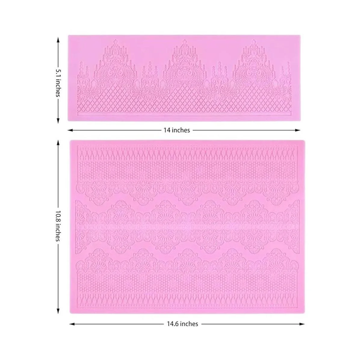 Moldes de encaje en relieve tapete de encaje con flores_3