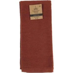 Serafina Home Toallas de cocina de color naranja quemado_4