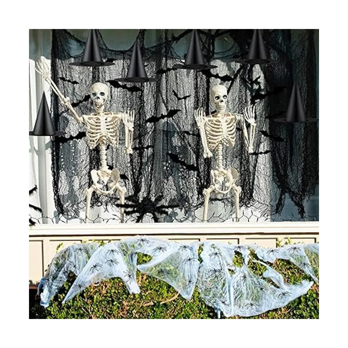 69 decoraciones de Halloween incluyen 12 sombreros de_2