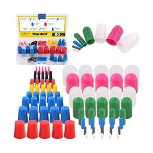 Mardatt 80 piezas de goma de silicona Tapered tapón y tapa_1
