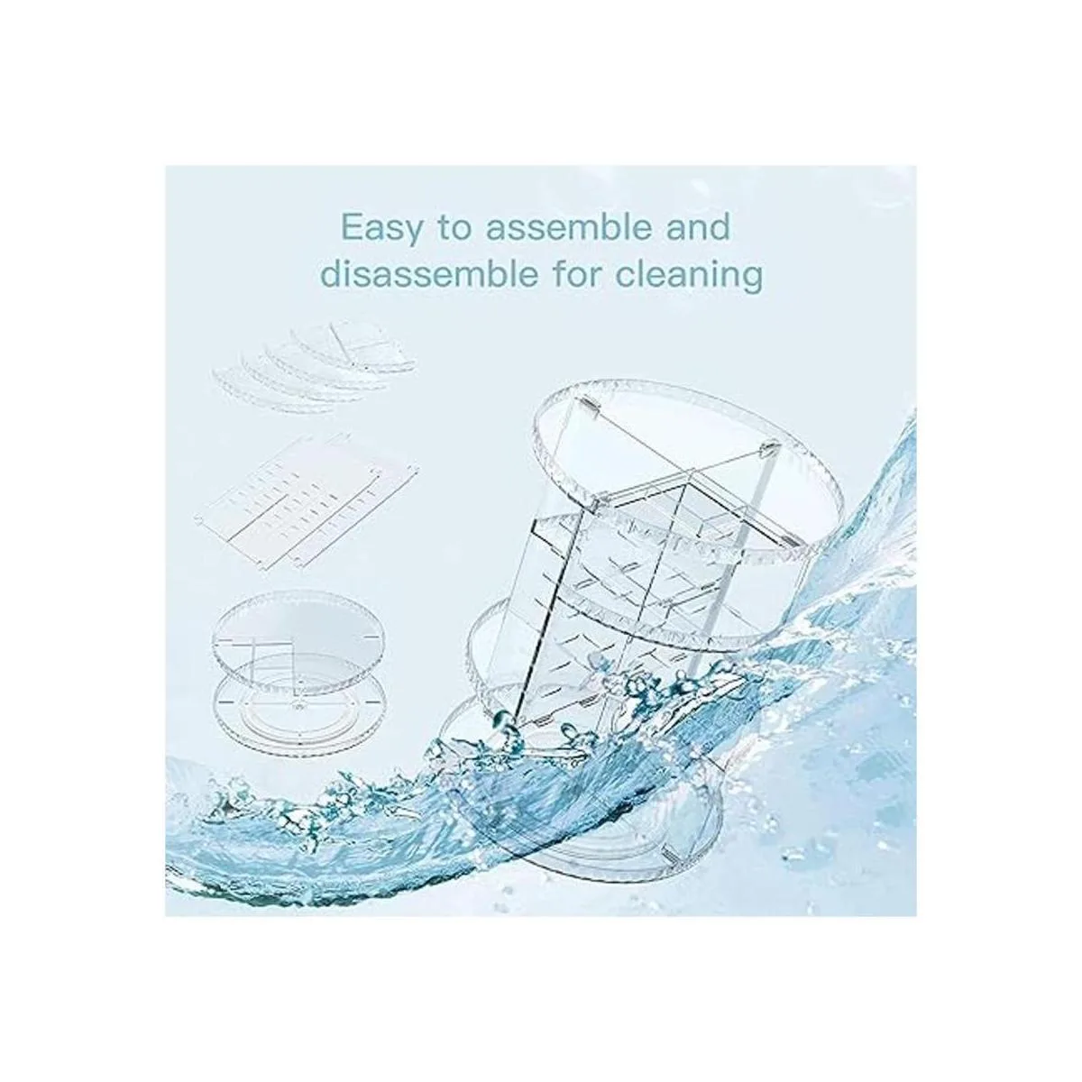 YIEZI Organizador de maquillaje giratorio de 360 grados_6