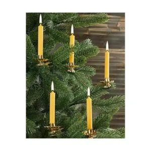 BRUBAKER Velas de árbol 100 cera de abeja paquete de 20_6