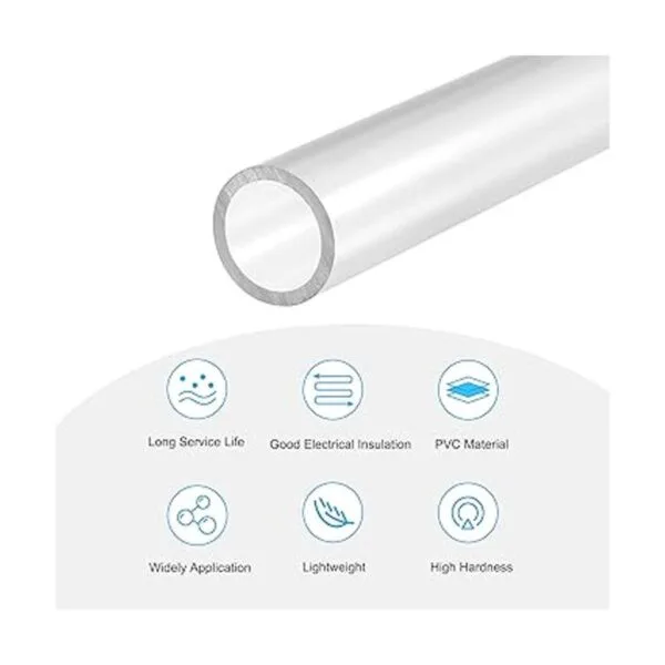 MECCANIXITY Tubo redondo rígido de PVC de 0.787 in de_3