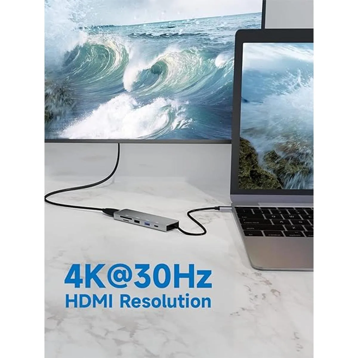 SIVXNEM Adaptador USB C a HDMI Hub USB C 4K HDMI_3