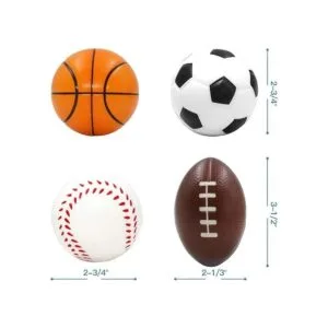 Novelty Place Pelotas de estrés exprimibles béisbol_2