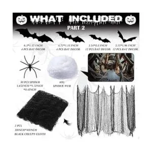 69 decoraciones de Halloween incluyen 12 sombreros de_4