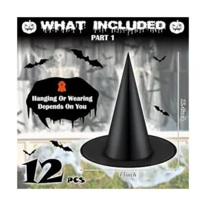 69 decoraciones de Halloween incluyen 12 sombreros de_3