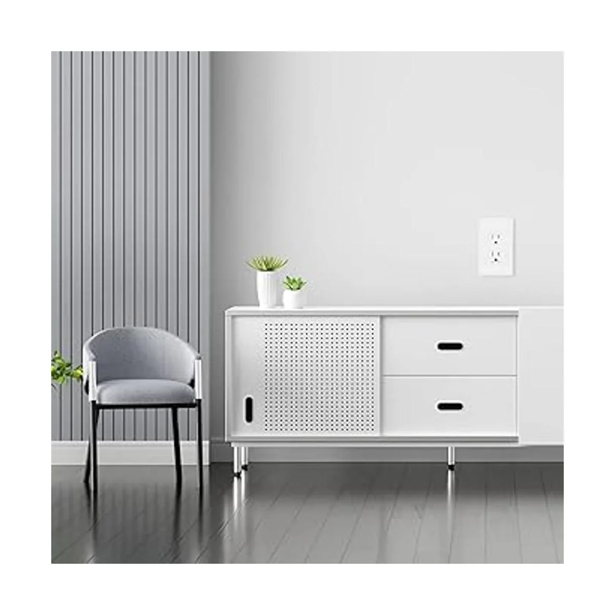 Toma eléctrica de receptáculo dúplex 15A estándar de_7