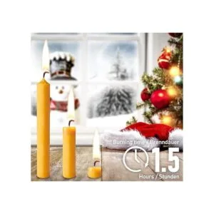 BRUBAKER Velas de árbol 100 cera de abeja paquete de 20_4