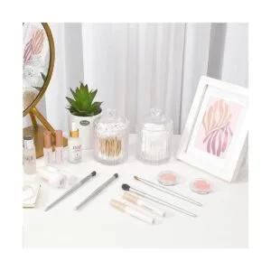 rejomiik Qtip Tarros de boticario de vidrio con tapa_7