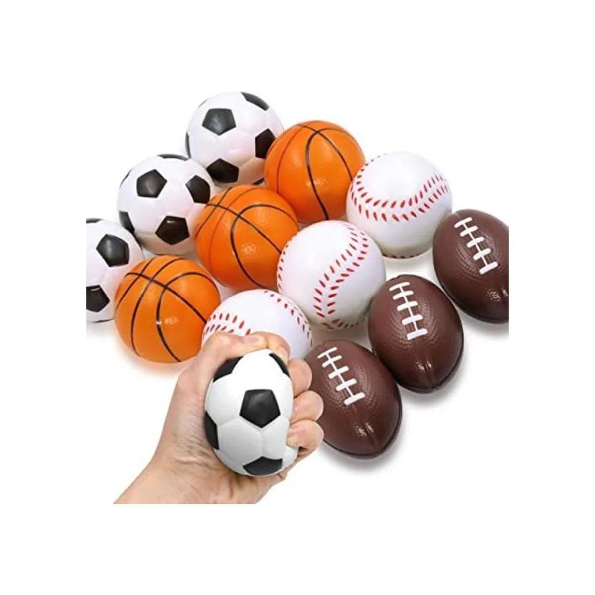 Novelty Place Pelotas de estrés exprimibles béisbol_1