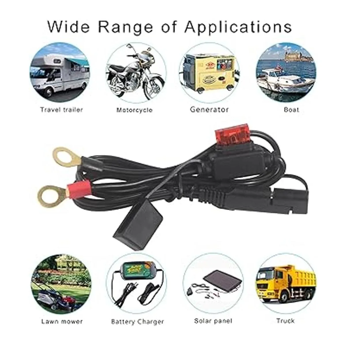 Paquete de 5 Arnés de terminal de anillo Sae a O de 2_6