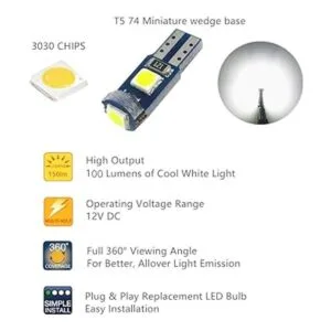 WLJH 74 Bombillas LED de luces de tablero superbrillantes_6