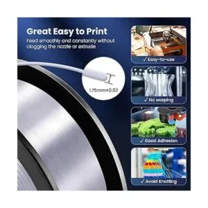 SUNLU Filamento de seda para impresora 3D filamento PLA_4